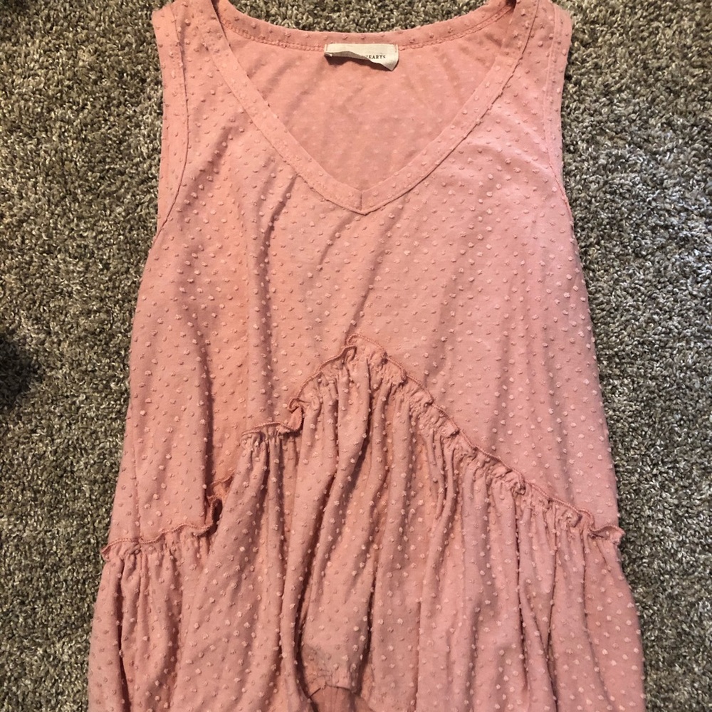 Pink flowy top